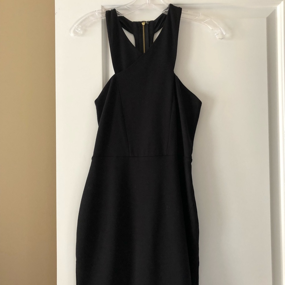 Criss-cross Black Dress in Size 2